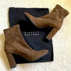 BARNEYS NY suede ankle boots